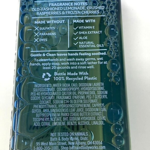 Bath & Body Works Roll With The Flow Wildberry Lemonade Foaming Hand Soap x 2 - Picture 5 of 7